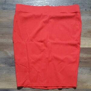 Torrid red bodycon stretch pencil skirt like new